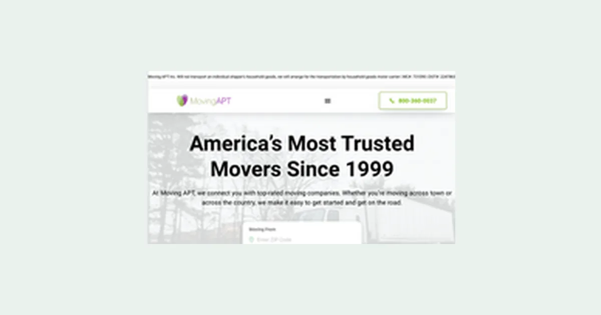 Moving APT: Free Moving Quotes